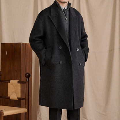 Wool Casual Loose Mid-Length Coat