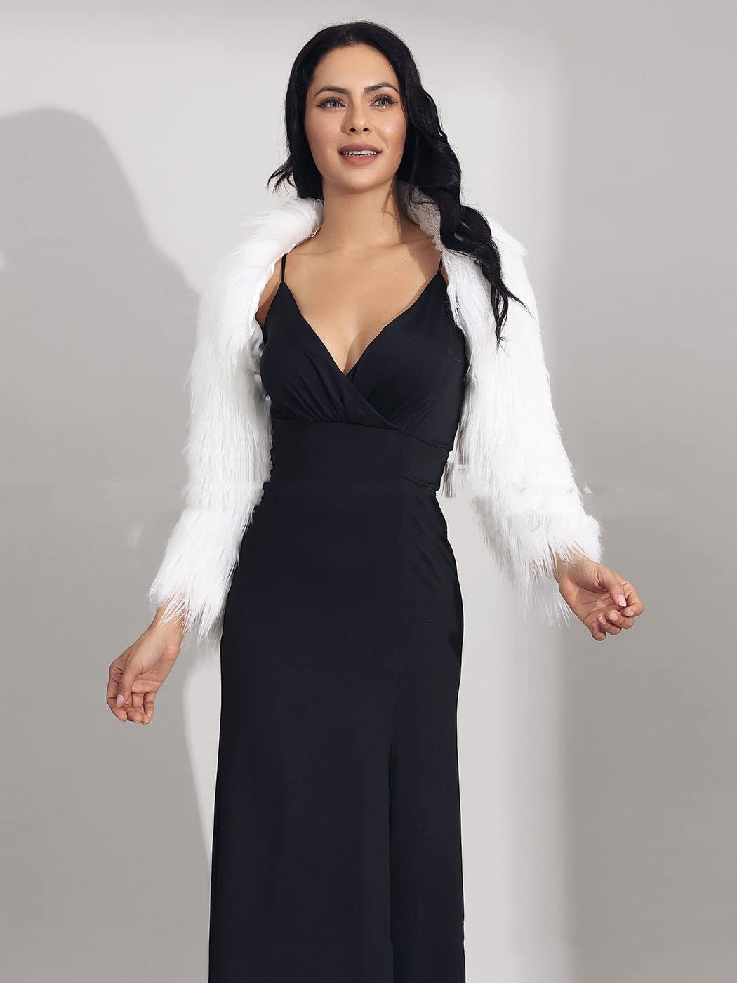Ultra Short Faux Fur Coat Women's Clothing