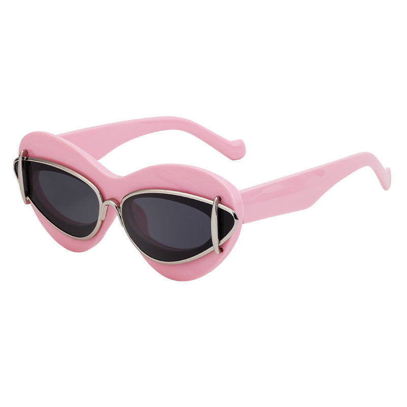 New European And American Fashion Cat-Eye Sunglasses For Women Driving Internet Celebrity Same Style Y2K Small Frame Sunglasses Trendy Sunglas