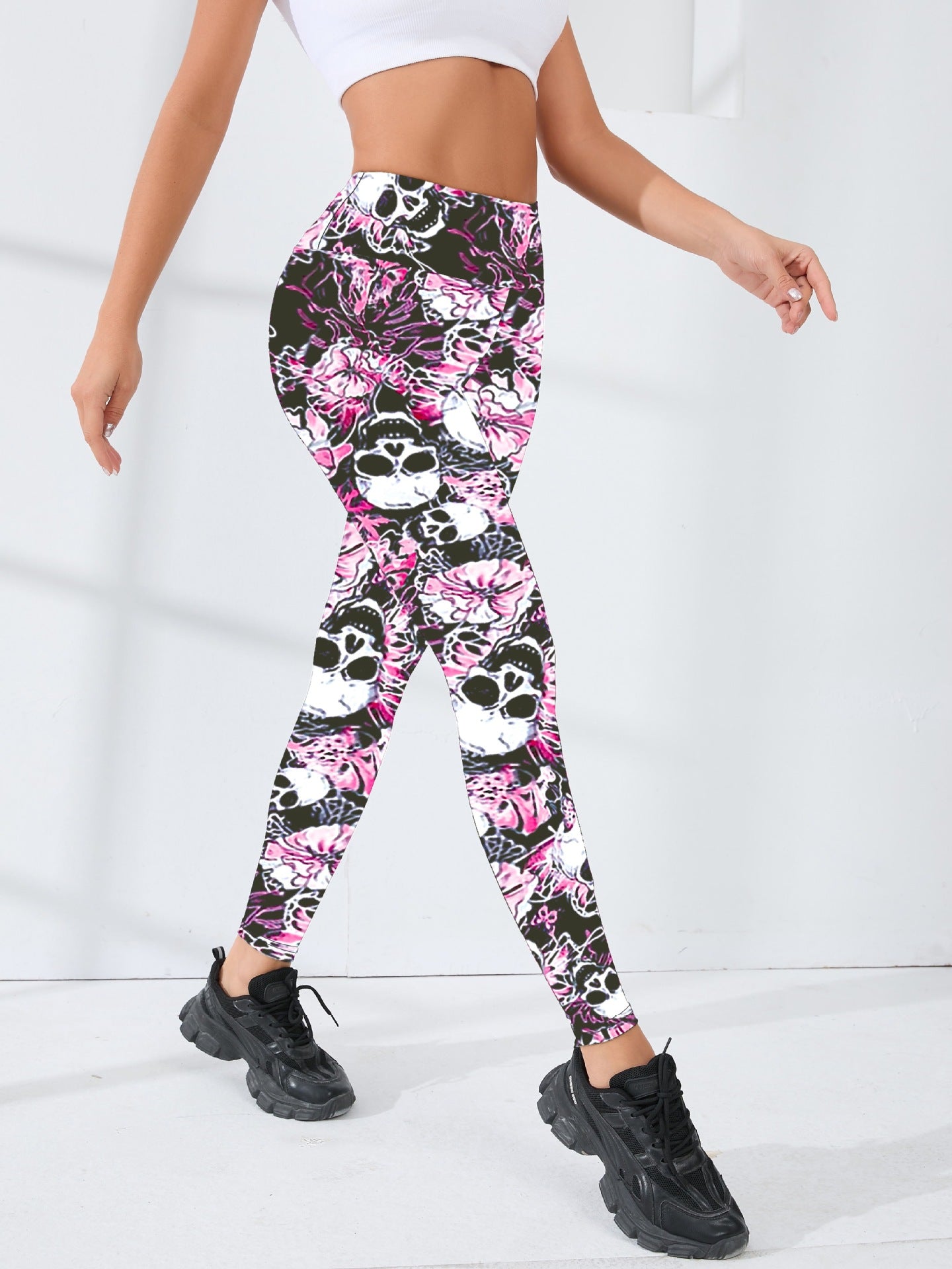 European And American New Cross-Border Yoga Pants, Slim Fit, Christmas Digital Print, Comfortable Sports Casual Outdoor Leggings For Women