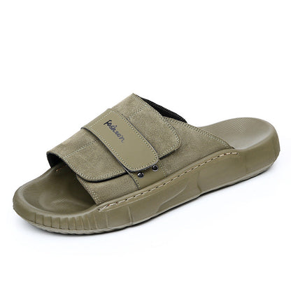 Outdoor Non-slip Abrasion-resistant Sandals Made From Full-grain Cowhide