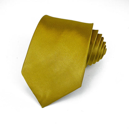 Mens 8cm Hand-Tied Tie Solid Color Tie Plain Color