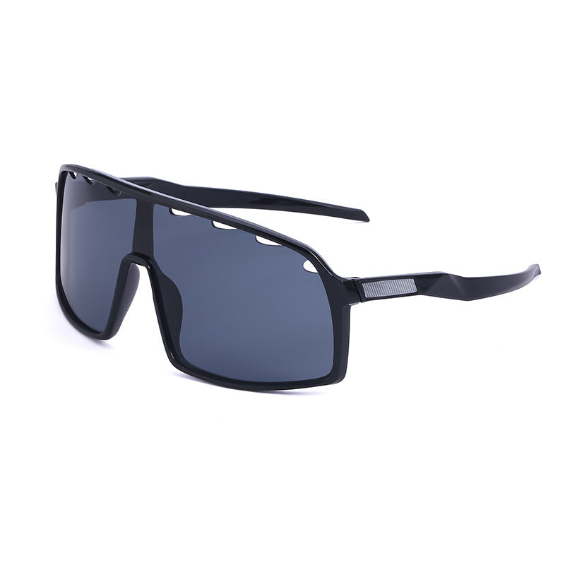 New Colorful Bicycle Windproof Cycling Sunglasses One-Piece Women's Sunglasses European And American Fashion Sports Sunglasses