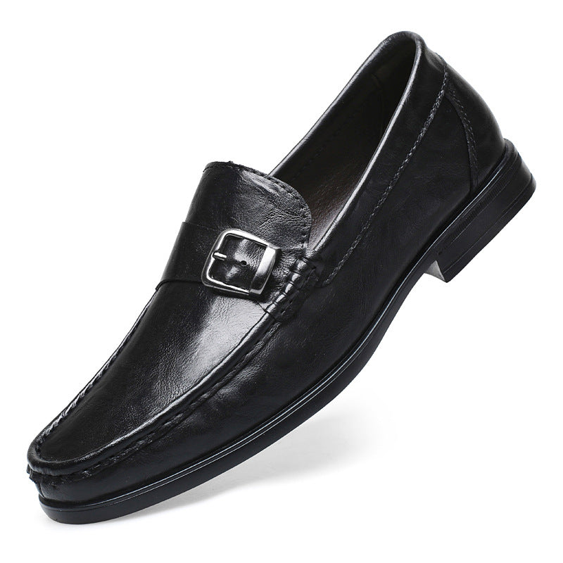 Men's Plus-Size Business Formal Slip-On Leather Shoes