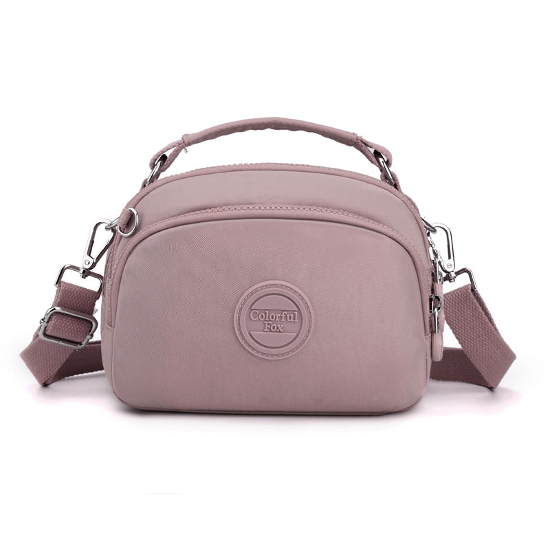 Colorful Fox New Fashion Mobile Phone Bag Women's Multi-Layer Simple Satchel Shoulder Bag Water-Repellent Crossbody Bag