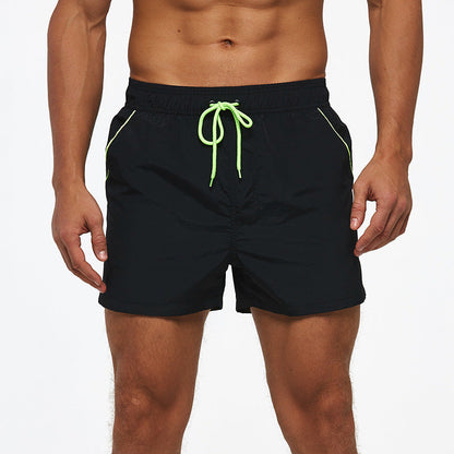 Men's Sports Shorts Fifth Pants Waterproof Quick Drying Breathable Lined Anti Exposure Double Layer Shorts