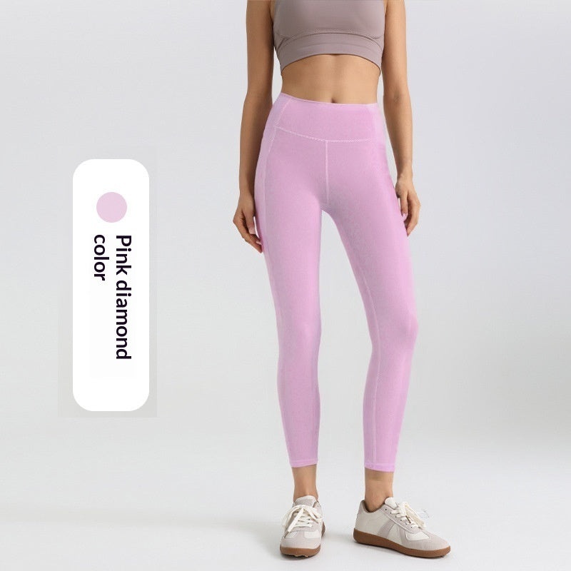 Mesh Side-pocket Stretchy Athletic Leggings