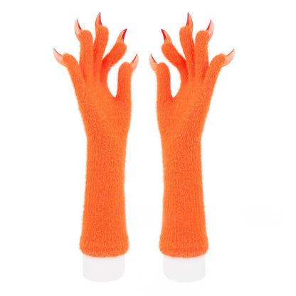 Halloween Silicone Meat Mat Long Gloves