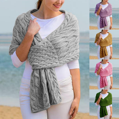 Fashionable Womens Knitted Shawl Scarf