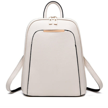 Factory Direct Sales Soft Leather Backpack Women Korean Fashion Wild One-Shoulder Messenger Bag Ladies Retro Stereotyped Backpack