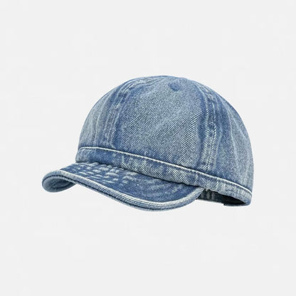 Japanese-style Retro Water-washed Gradient Brimmed Baseball Cap, Cool And Unique Glossy Board-aged Soft-top Baseball Cap With A Floppy Brim