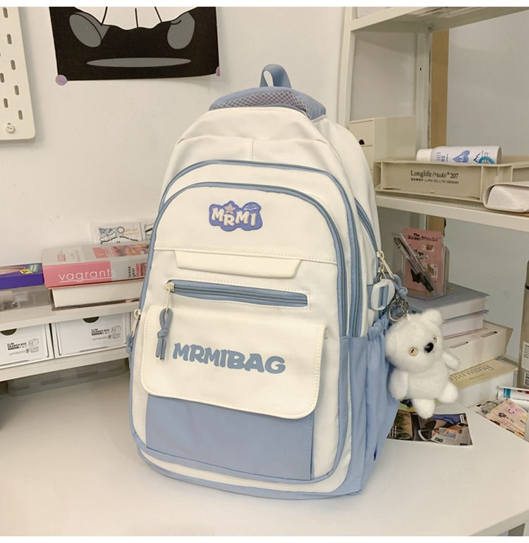Girls' Large Capacity Backpack College Style