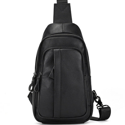 Leather Fashionable Large-Capacity Mens Crossbody Bag