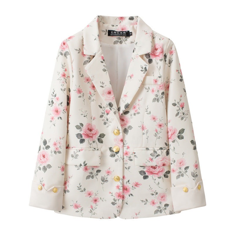 Sophisticated Designer-style Blue Blazer For Women Casual Wear