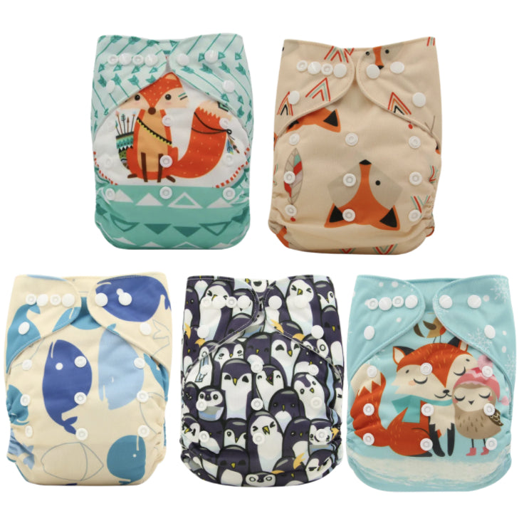Washable Baby Cloth Diaper Breathable Diaper Pants 0-3 Years Old Baby Adjustable Diaper Leak-proof Diaper