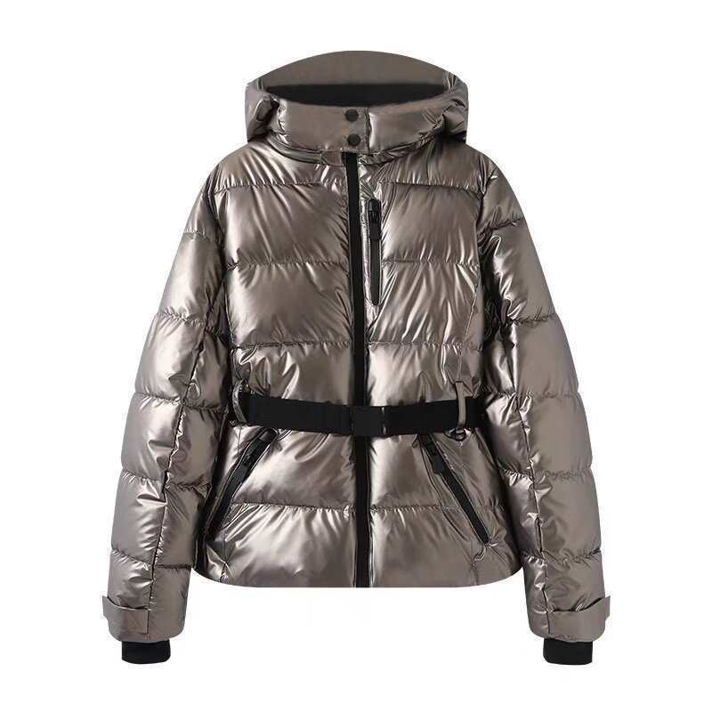 New Multi-color Ski Quilted Hooded Puffer Jacket