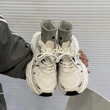 Versatile Mesh Platform Casual Sports Shoes