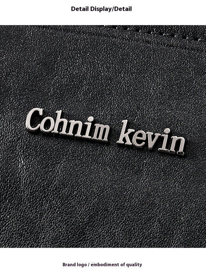 Men's Fashion Personalized Leather Messenger Bag