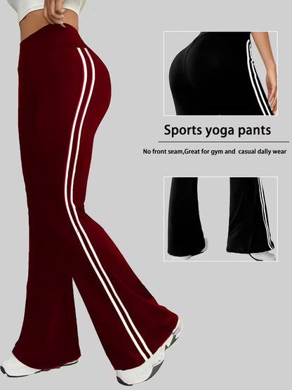 Cross-Border High-Waisted Wide-Leg Pants, Sports Outdoor Yoga Pants, New Fitness Wear, Casual Clothing For Women