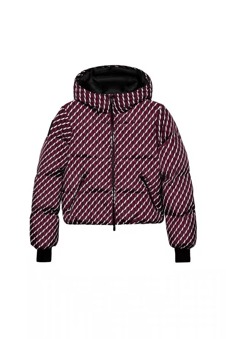 New Multi-color Ski Quilted Hooded Puffer Jacket