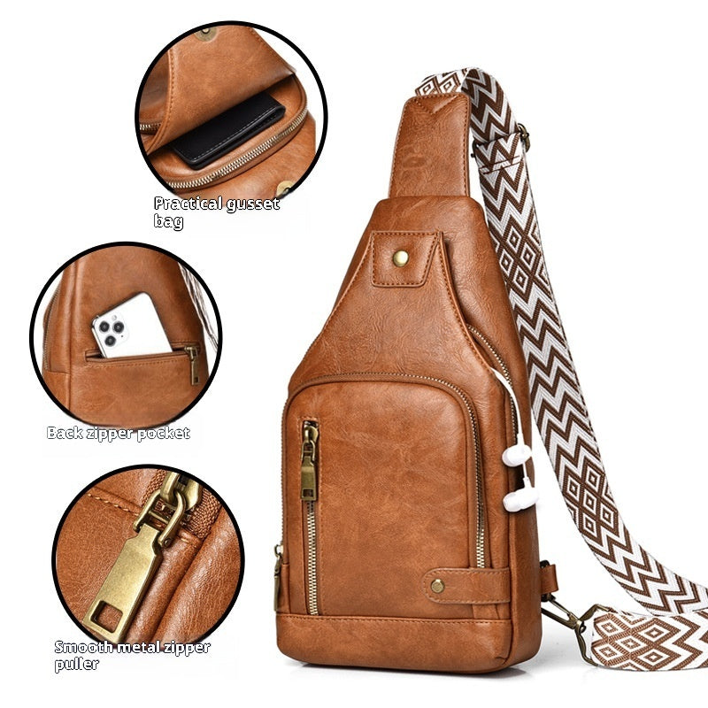 Men's Chest Bag, Men's Versatile Crossbody Bag, Multi-functional