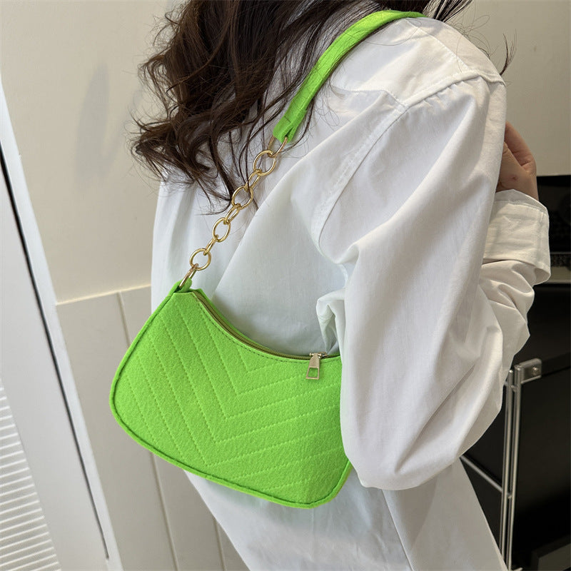 Vintage Felt Crossbody Bag Shoulder Bag Felt Bag For Women