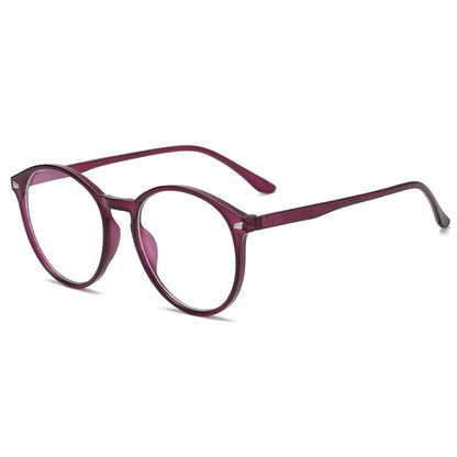 Round-frame Retro Blue-light-blocking Eyeglass Frame