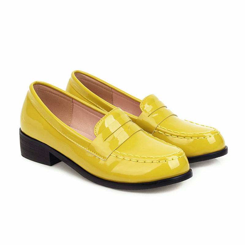 Fashion Retro Casual Solid Color Pumps Women
