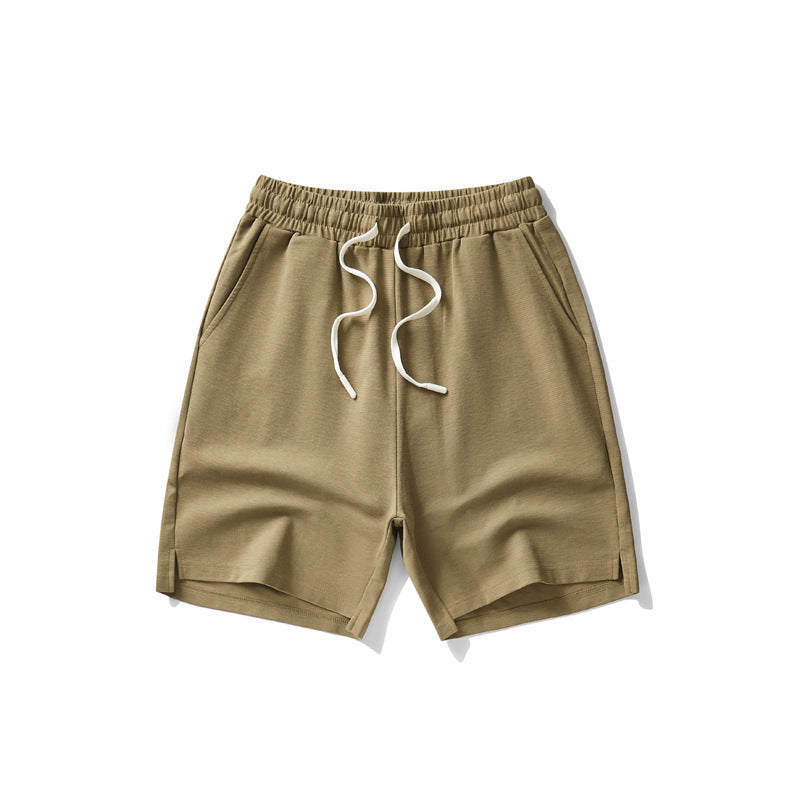 Mens Split-leg Athletic Five-point Shorts