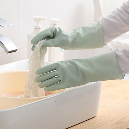 Rubber Waterproof Non-slip And Abrasion-resistant Household Cleaning Gloves