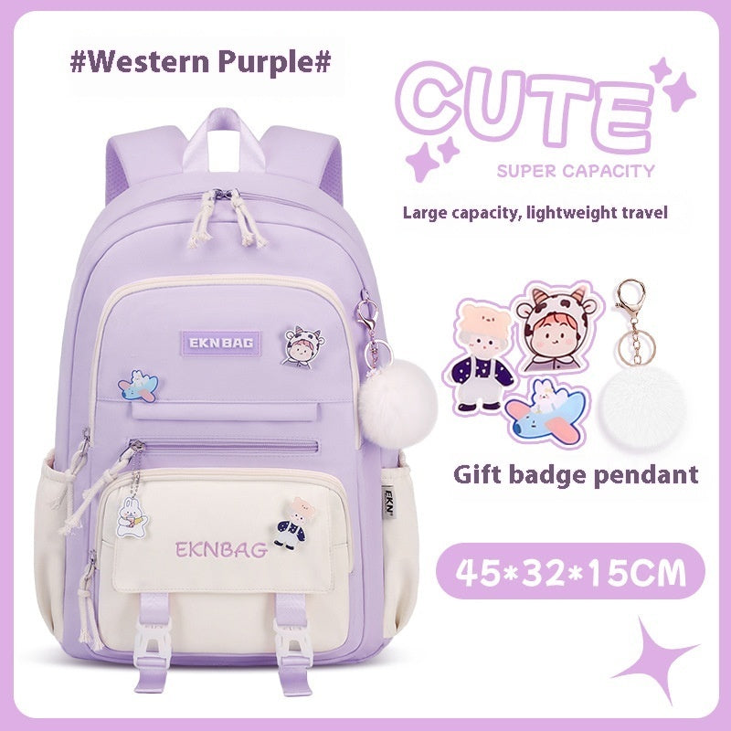 Student Children Schoolbag Girls Waterproof Backpack