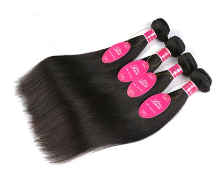 Natural Color Human Hair Extensions - Straight Wave