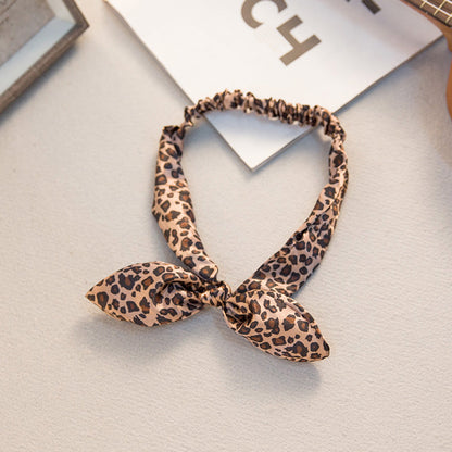 Big bow tie bunny ears headband