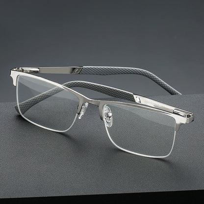 New Anti-blue Light Half Frame Fishing Line Fashion Reading Glasses