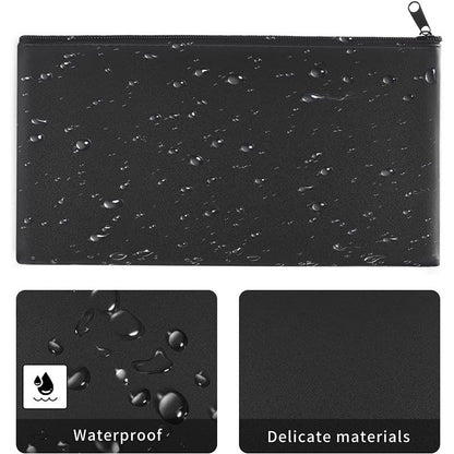 Leather Zip Pouch Minimalist Storage Clutch Bag