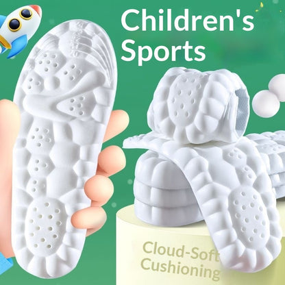 Childrens Breathable Sweat-absorbing Shock-absorbing Insoles