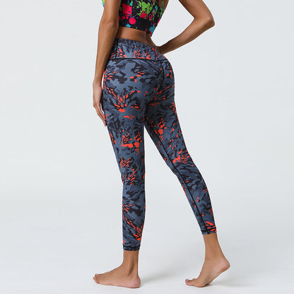 New Womens Printed Yoga Leggings