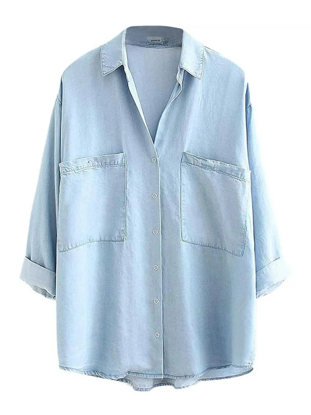 Summer-Autumn Tencel Denim Shirt For Women
