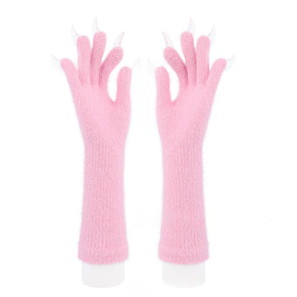 Halloween Silicone Meat Mat Long Gloves