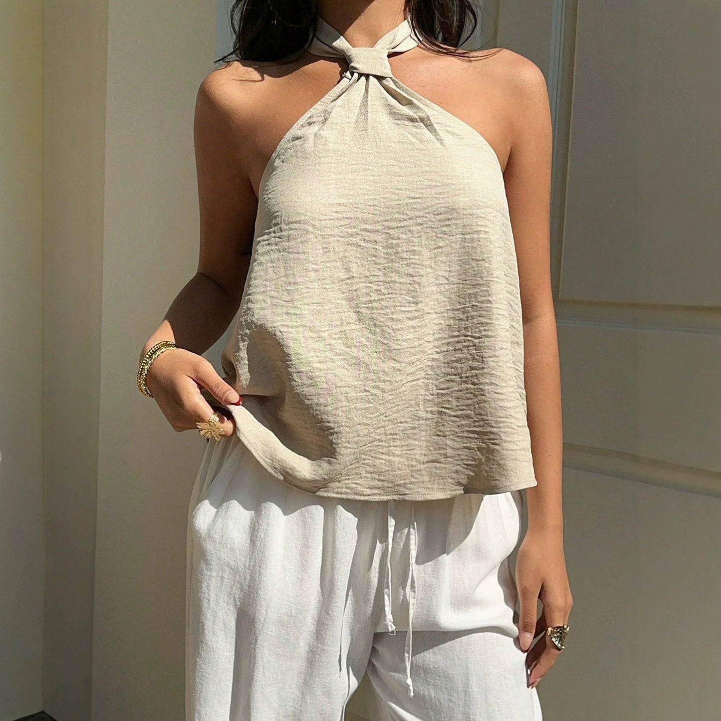 New Womens Halter-neck Camisole