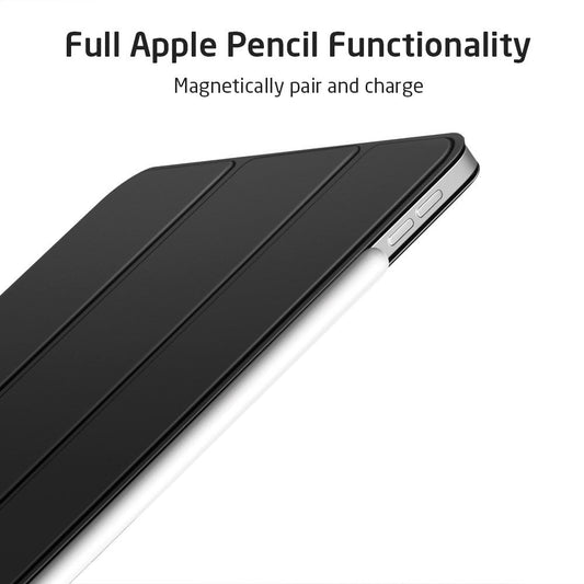 Magnetic Smart Case for iPad Pro 11 - Trifold Stand, Rubberized Cover