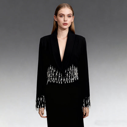 Designer-style Fashionable Suit Elegant Office-ready Versatile Blazer For Women