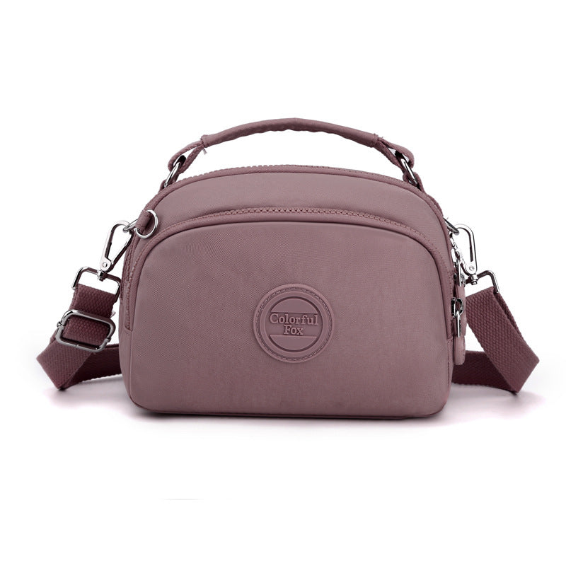 Colorful Fox New Fashion Mobile Phone Bag Women's Multi-Layer Simple Satchel Shoulder Bag Water-Repellent Crossbody Bag