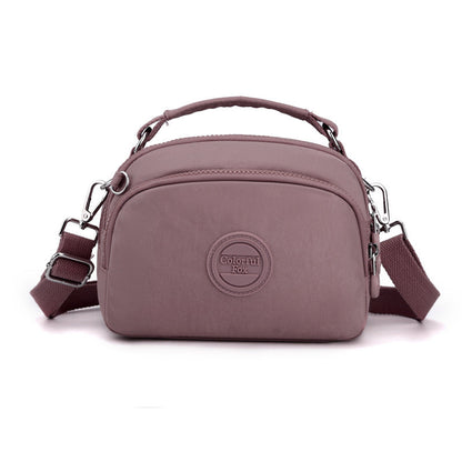 Colorful Fox New Fashion Mobile Phone Bag Women's Multi-Layer Simple Satchel Shoulder Bag Water-Repellent Crossbody Bag