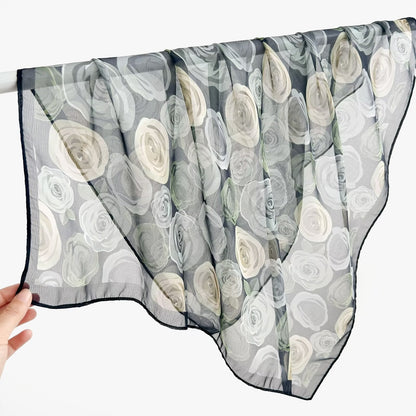 New Breathable Versatile Silk Chiffon Scarf For Women, Also Usable As A Shawl