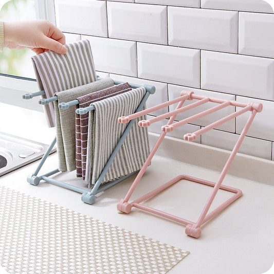 Foldable Dishcloth Shelf Kitchen Organizer