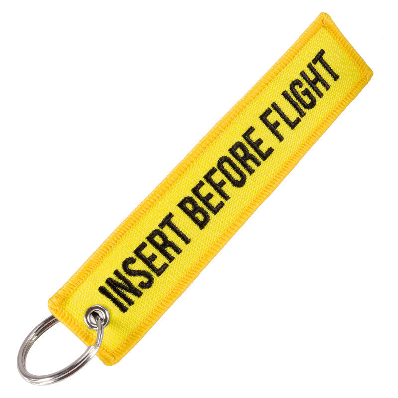 Double Sided Embroidered Keychain Ornament