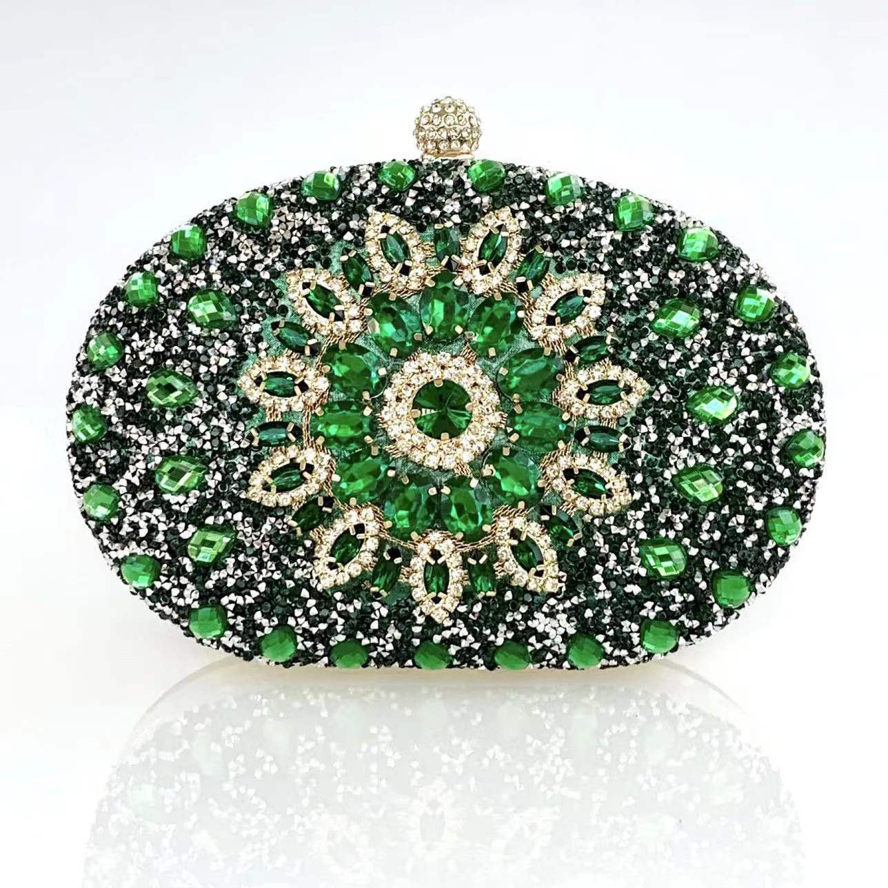 European And American Womens Evening Clutch Diamond-embellished Bag