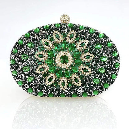 European And American Womens Evening Clutch Diamond-embellished Bag