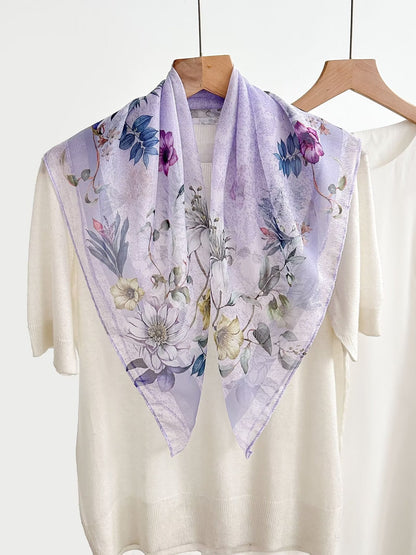 New Breathable Versatile Silk Chiffon Scarf For Women, Also Usable As A Shawl